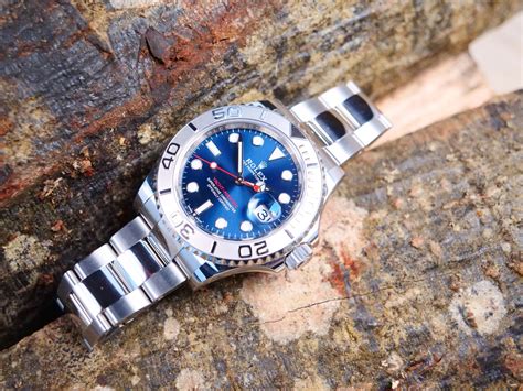 yach master rolex blu dial|rolex yacht master blue dial review.